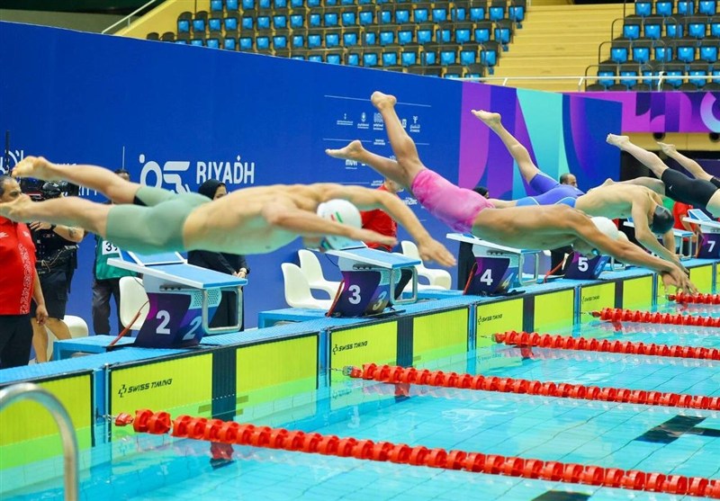 بازی های کشورهای اسلامی ایران در ماده 100 متر مختلط چهارم شد/ رکورد ملی را شکست