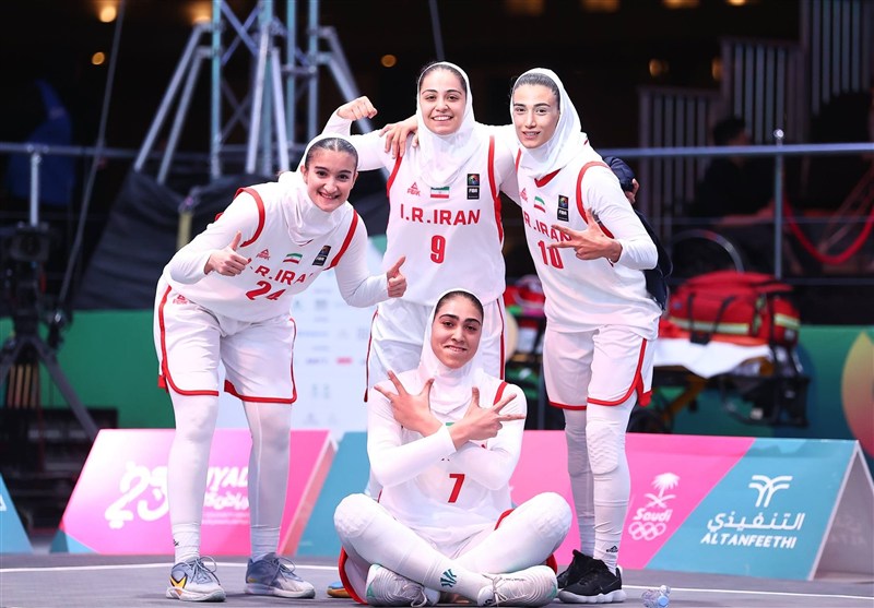 بازی های کشورهای اسلامی صعود تیم ملی بسکتبال سه نفره بانوان با مقام اول
