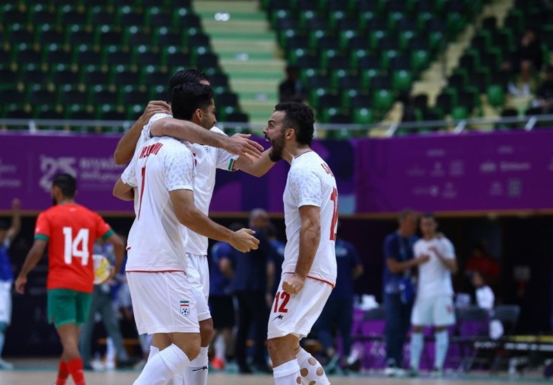 بازی های کشورهای اسلامی قهرمانی تیم ملی فوتسال با جشنواره گل مقابل گربه سیاه