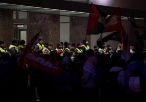 اعتراض فعالان طرفدار فلسطین در دانشگاه مونیخ