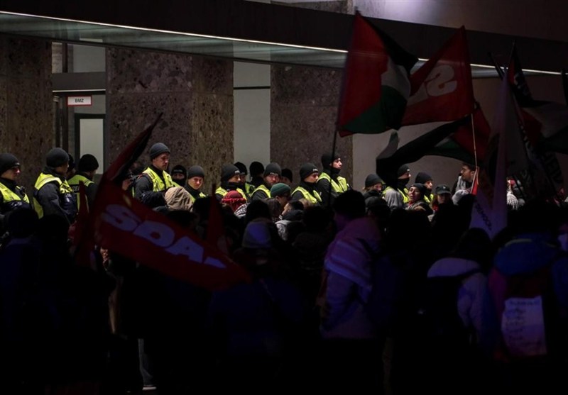 اعتراض فعالان طرفدار فلسطین در دانشگاه مونیخ