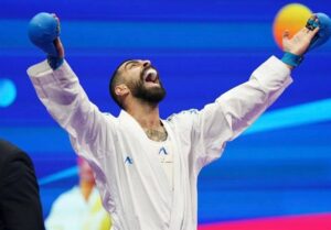 صعود مقتدرانه کاراته قهرمانی جهان اباذری به دیدار فینال/ 2 طلا و یک برنز در انتظار ایران