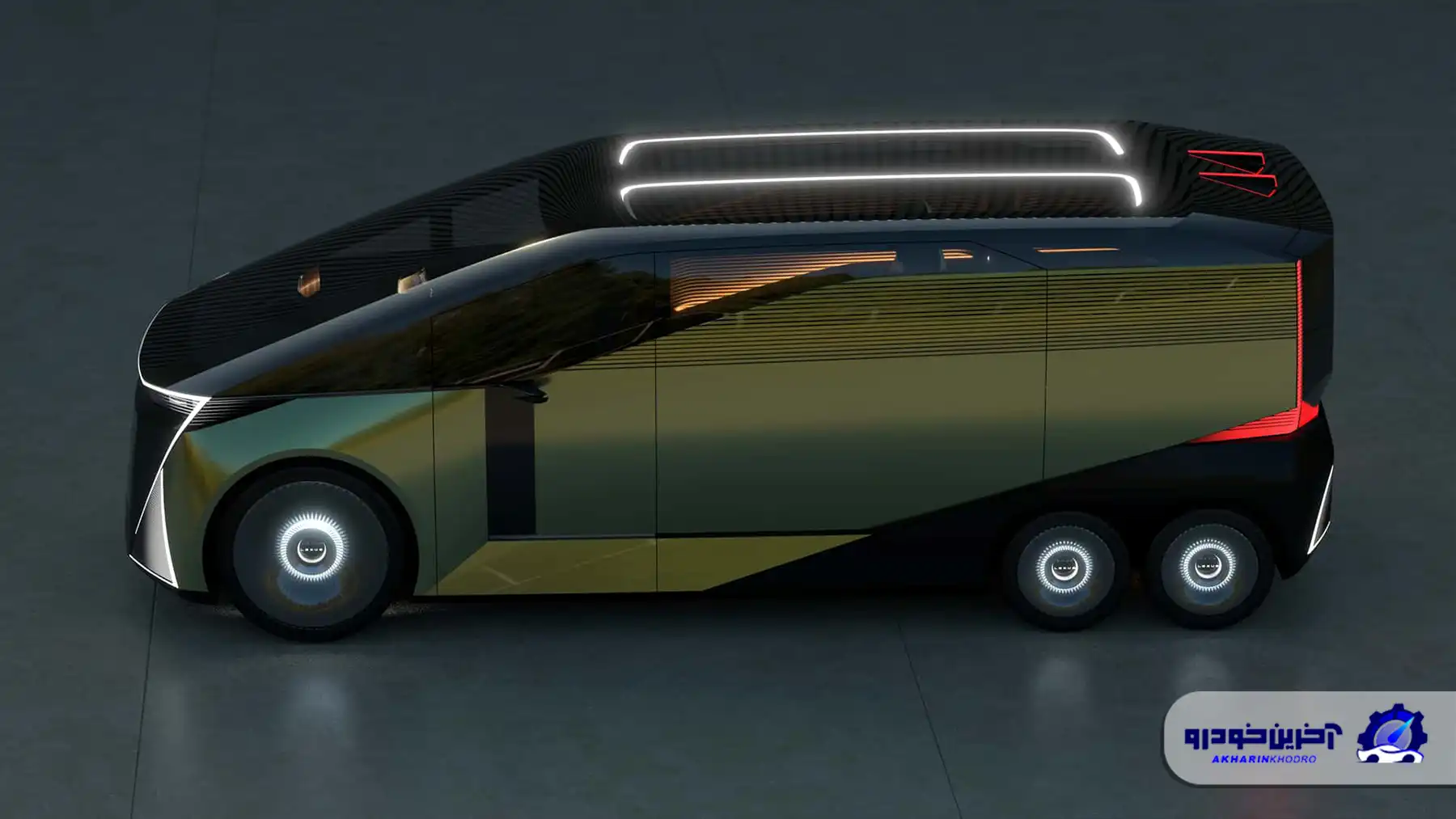 مینی ون لکسوس LS با شش چرخ معرفی شد؛ وقتی برند لوکس ژاپنی تمام قواعد را بر هم می زند