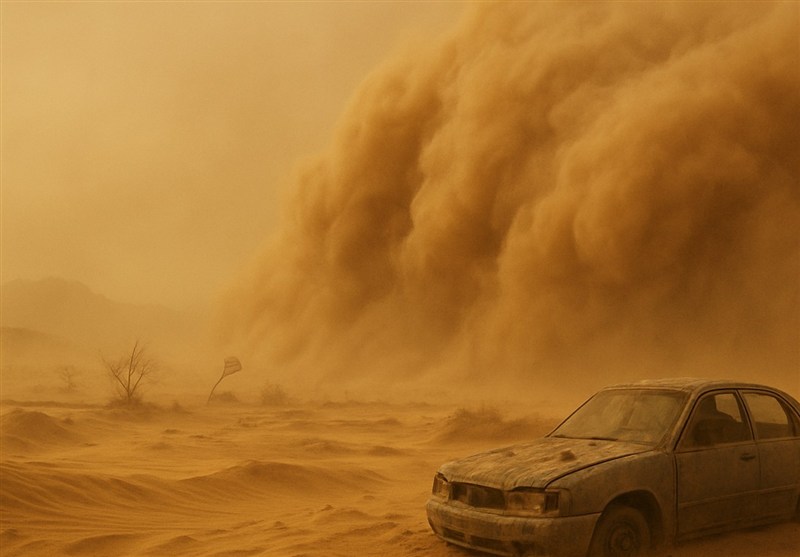 هواشناسی ایران1404/8/13؛هشدار نارنجی طوفان شن در 4 استان