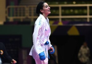 کاراته قهرمانی جهان گلشادنژاد و اباذری به مرحله یک چهارم نهایی راه یافتند