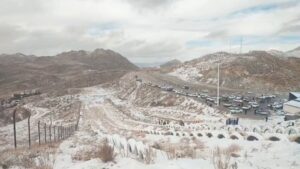 بارش نخستین برف پاییزی در ییلاقات یزد