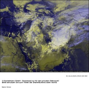 حرکت ابر های عظیم بارشی در جنوب ایران