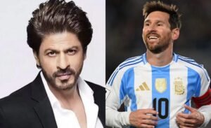 عکس یادگاری شاهرخ خان با لیونل مسی - گیمفا