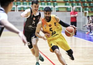 لیگ حرفه ای بسکتبال؛ مقاومت شهرداری تبریز در دیدار نزدیک با هیرکان رشت شکست خورد