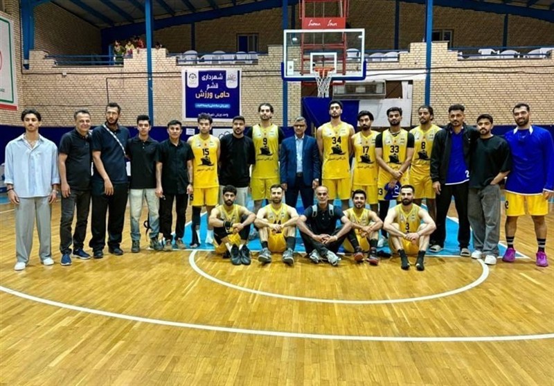 پیروزی تیم بسکتبال کاوان قشم مقابل اروند سیرجان