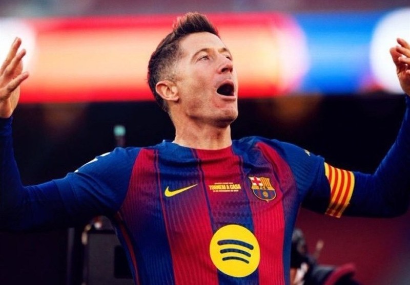 برد دیر هنگام بارسلونا؛ گلزنی اولمو و لواندوفسکی