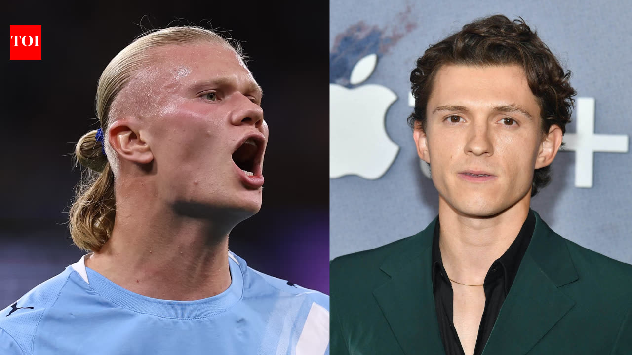 Split Image Left a Muscular Athlete Shouting During a Game in a Light Blue Jersey Right a Man in a Dark Green Suit at a Red Carpet Event