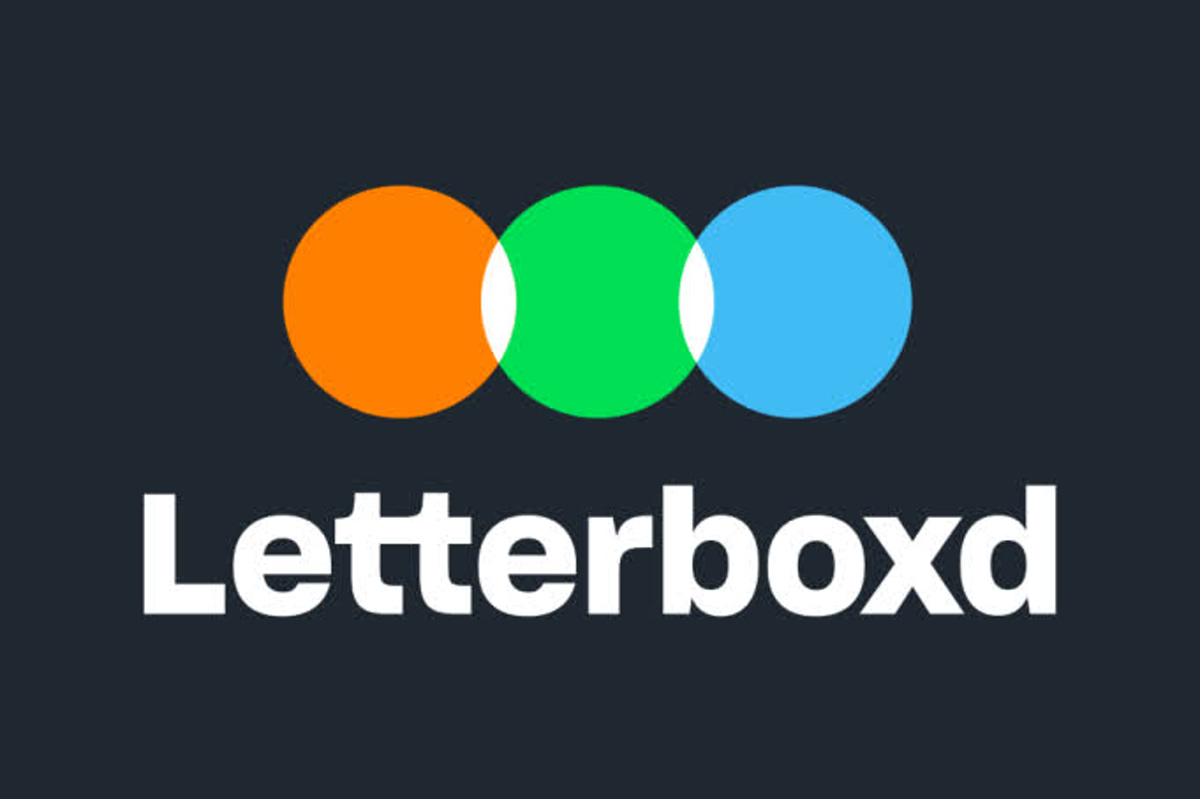 Letterboxd Logo Three Overlapping Circles in Orange Green and Blue Above the Brand Name on a Dark Background