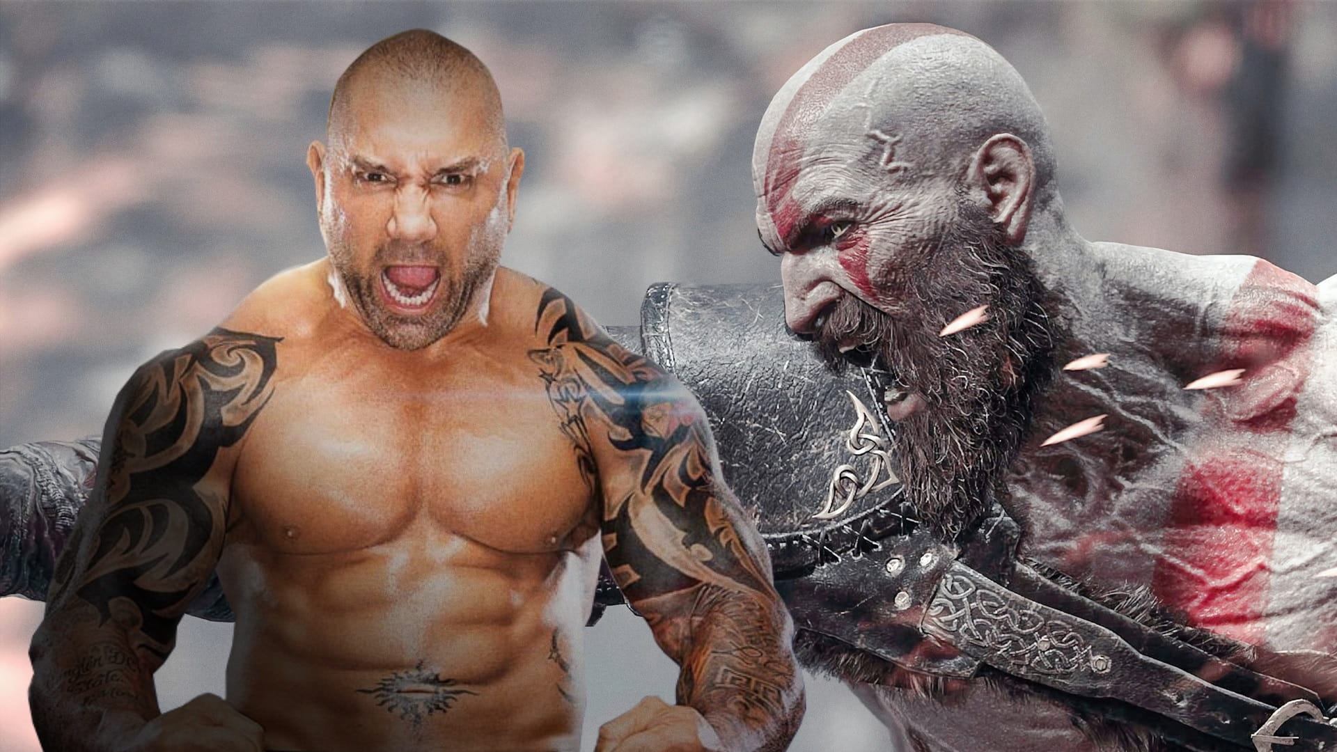 دیو باتیستا برای ایفای نقش کریتوس در سریال God of War آماده می‌شود